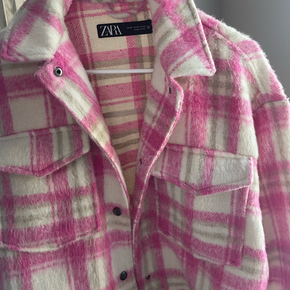 Zara Cropped Jacket Pink - image 3